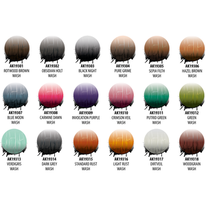 AK Acrylic Wash: Obsidian Holt Wash (18ml)