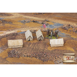 15mm Western style military tents medium