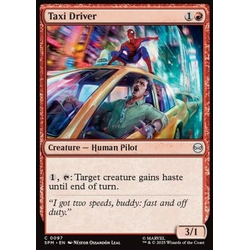 Magic löskort: Magic: the Gathering: Marvel's Spider-Man: Taxi Driver (Foil)