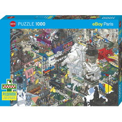 Cartoon Paris Quest 1000 bitar