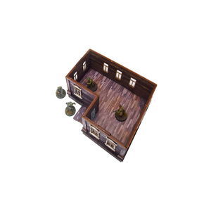 Pre-Painted WW2 Ostfront Village Maria's House (UV-printed) (MDF)