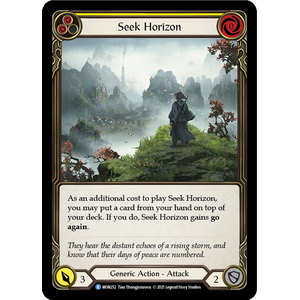 FaB Löskort: Monarch 1st Edition: Seek Horizon (Yellow) (Rainbow Foil)