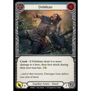 FaB Löskort: Welcome to Rathe: Debilitate (Blue) (Rainbow Foil)