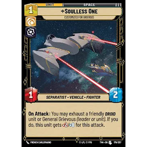 Star Wars: Unlimited Löskort: Twilight of the Republic: Soulless One, Customized for Grievous