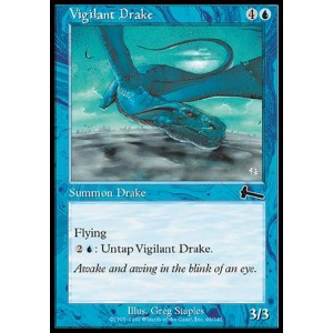Magic löskort: Urza's Legacy: Vigilant Drake