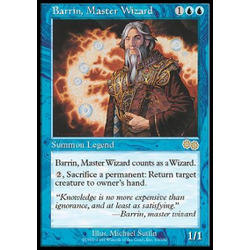 Magic löskort: Urza's Saga: Barrin, Master Wizard