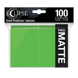 Card Sleeves Standard Pro-Matte Eclipse Lime Green 66x91mm (100) (Ultra Pro)