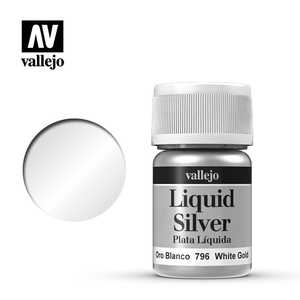 Vallejo Model Color: Liquid White Gold (Alcohol Based)
