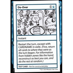 Magic löskort: Mystery Booster: Playtest Cards: Do-Over