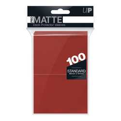 Card Sleeves Deck Protector Pro-Matte Standard Red (100) (Ultra Pro)
