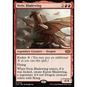 Magic löskort: Tarkir: Dragonstorm: Verix Bladewing