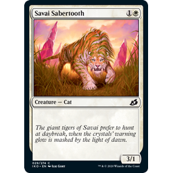 Magic löskort: Ikoria: Lair of Behemoths: Savai Sabertooth (Foil)