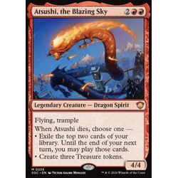 Magic löskort: Commander: Secrets of Strixhaven: Atsushi, the Blazing Sky