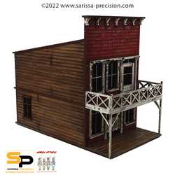 Old West 2 Storey Saloon (28mm)