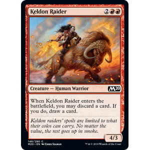 Magic löskort: Core Set 2020: Keldon Raider