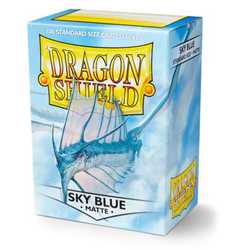 Card Sleeves Standard Matte Sky Blue (100 in box) (Dragon Shield)