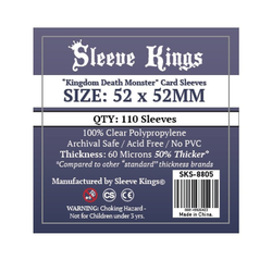 Card Sleeves "Kingdom Death Monster" Clear 52x52mm (110) (Sleeve Kings)