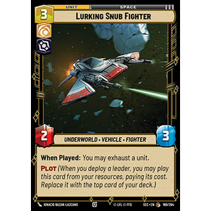 Star Wars: Unlimited Löskort: Secrets of Power: Lurking Snub Fighter