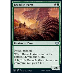 Magic löskort: Innistrad: Crimson Vow: Bramble Wurm