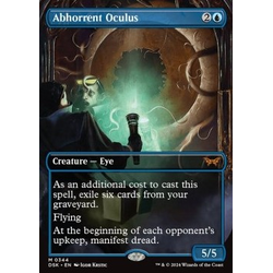 Magic löskort: Duskmourn: House of Horror: Abhorrent Oculus (alternative art)