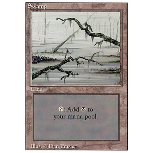 Magic löskort: Revised: Swamp (V.3)