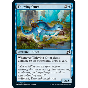 Magic löskort: Ikoria: Lair of Behemoths: Thieving Otter (Foil)