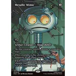Magic löskort: Teenage Mutant Ninja Turtles: Source Material: Metallic Mimic (Foil)