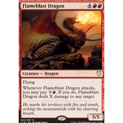 Magic löskort: Commander 2018: Flameblast Dragon