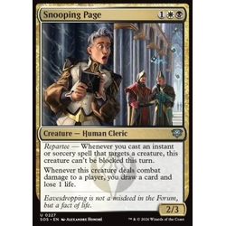 Magic löskort: Secrets of Strixhaven: Snooping Page