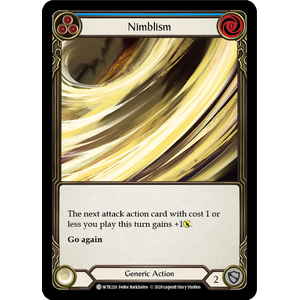 FaB Löskort: Welcome to Rathe Unlimited: Nimblism (Blue) (Rainbow Foil)
