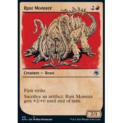 Magic löskort: Adventures in the Forgotten Realms: Rust Monster (alternative art)
