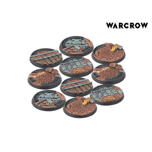 Warcrow: The Miniatures Combat Game - 30mm Mounthaven Scenery Bases, Alpha Series (10)