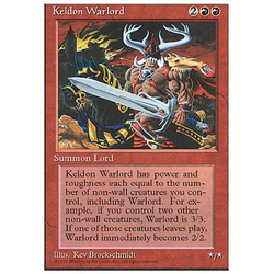 Magic löskort: 4th Edition: Keldon Warlord