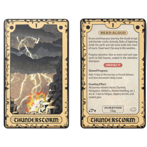 Encounters at a Glance: Weather Cards (5e/Pathfinder)
