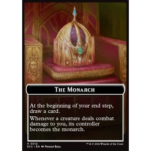 Magic löskort: Magic: Commander: Lorwyn Eclipsed: Saproling Token (G 1/1) // The Monarch