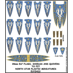 Oathmark -  Elf Banner & Shields 1