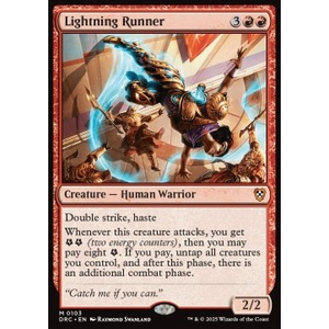 Magic löskort: Magic: Commander: Aetherdrift: Lightning Runner