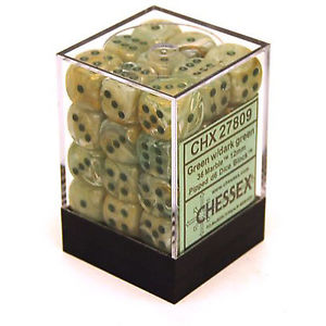 Marble Green w/ Dark Green (36-dice set)