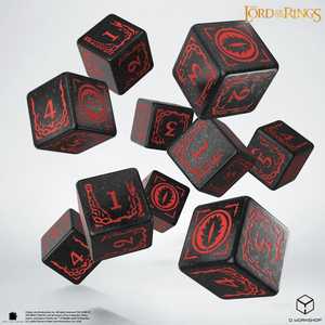 The Lord of the Rings D6 Dice Set: Mordor (10)