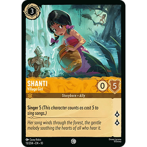 Lorcana Löskort: Whispers in the Well: Shanti - Village Girl
