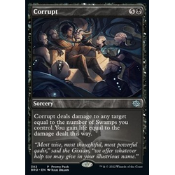 Magic löskort: The Brothers' War: Corrupt (alternative art)