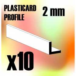 ABS Plasticard - L-Angle Profile 2mm