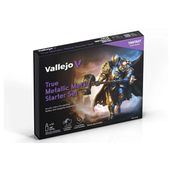Vallejo True Metallic Metal: Starter Set (12x18ml +miniature)