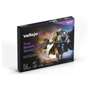 Vallejo True Metallic Metal: Starter Set (12x18ml +miniature)