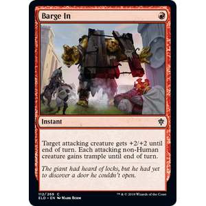 Magic löskort: Throne of Eldraine: Barge In