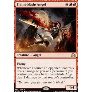Magic löskort: Shadows over Innistrad: Flameblade Angel