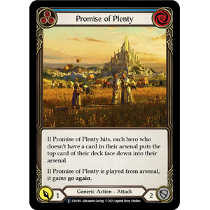 FaB Löskort: Crucible of War Unlimited: Promise of Plenty (Blue)