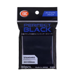 Card Sleeves "Perfect Black" Standard (80) (KMC)