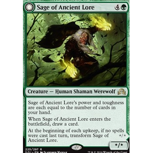 Magic löskort: Shadows over Innistrad: Sage of Ancient Lore (foil)