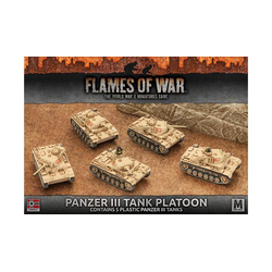 German Panzer III Tank Platoon (plastic)